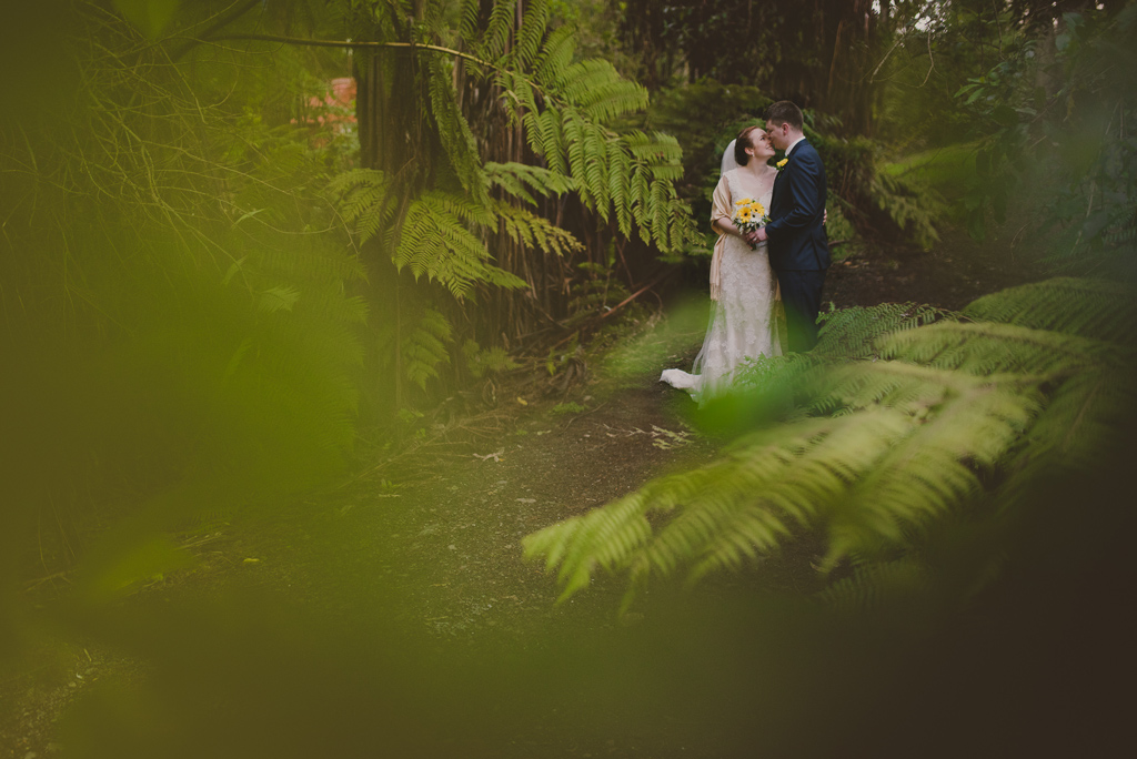 Wedding in the new zealand forest